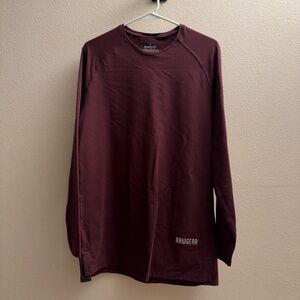 Rawgear Long Sleeve Crewneck Shirt in Burgundy